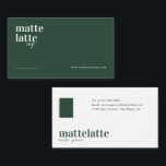 Green | Modernes Elegantes Minimalistisches Berufl Visitenkarte<br><div class="desc">Modernes Design mit minimalistischem solidem grünem Hintergrund, mit Ihrem Namen oder Firmennamen in einer fett gedruckten Schrift. Die Hintergrundfarbe kann personalisiert sein. Fügen Sie Ihre vollständigen Kontaktinformationen auf der Rückseite ein. Minimalistisches Design für jede Art von Unternehmen. Ideal für echte Anwesen-Agent, Wirtschaftsprüfer, Makler, Broker, Anwälte, Anwälte, Ärzte, Corporate Professionals, Stylist,...</div>