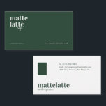 Green | Modernes Elegantes Minimalistisches Berufl Visitenkarte<br><div class="desc">Modernes Design mit minimalistischem solidem grünem Hintergrund, mit Ihrem Namen oder Firmennamen in einer fett gedruckten Schrift. Die Hintergrundfarbe kann personalisiert sein. Fügen Sie Ihre vollständigen Kontaktinformationen auf der Rückseite ein. Minimalistisches Design für jede Art von Unternehmen. Ideal für echte Anwesen-Agent, Wirtschaftsprüfer, Makler, Broker, Anwälte, Anwälte, Ärzte, Corporate Professionals, Stylist,...</div>