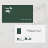 Green | Modernes Elegantes Minimalistisches Berufl