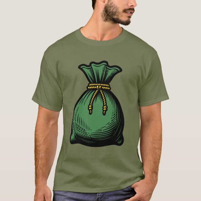 Green Money Bag T-Shirt (Vorderseite)