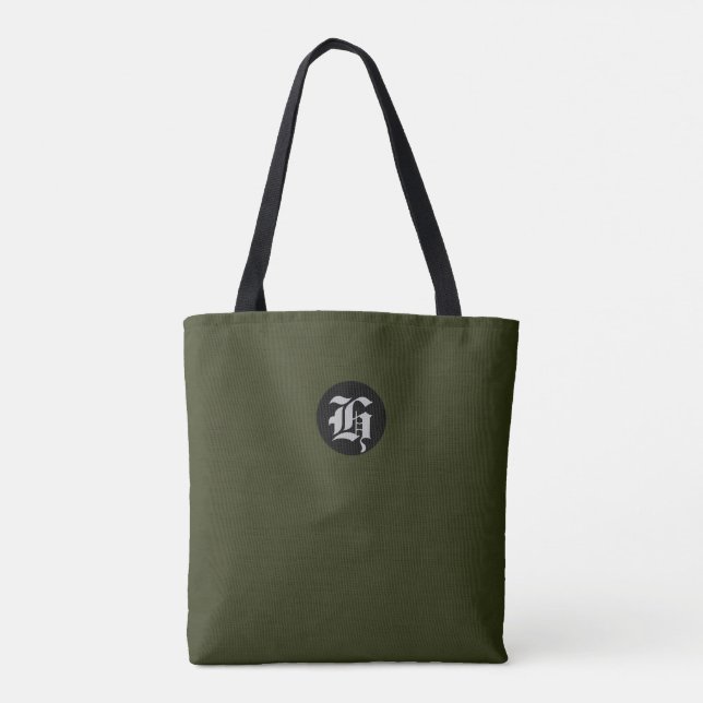 Green Monogram Tote Bag (Rückseite)