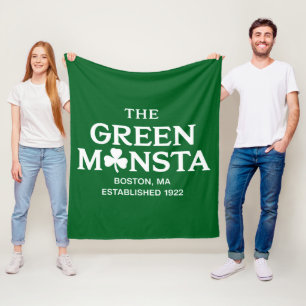 Green Monsta Boston Green Monstah Baseball Geschen Fleecedecke