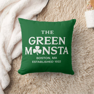 Green Monsta Boston Green Monstah Baseball Geschen Kissen