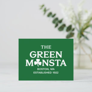 Green Monsta Boston Green Monstah Baseball Geschen Postkarte