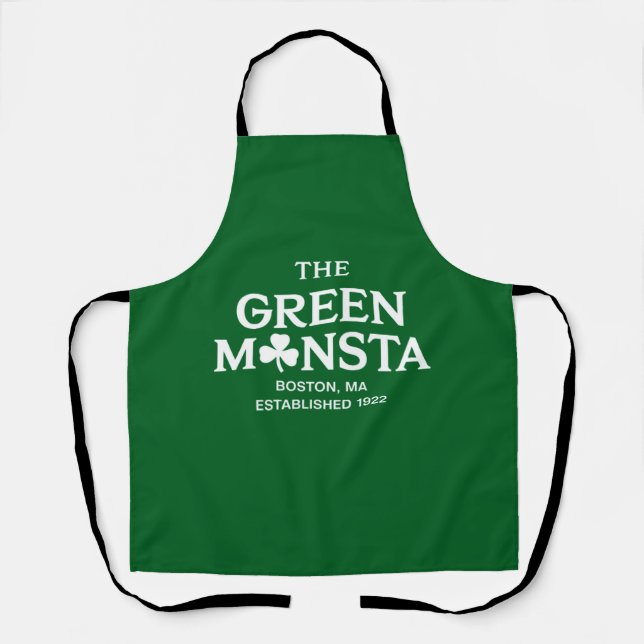 Green Monsta Boston Green Monstah Baseball Geschen Schürze (Vorderseite)