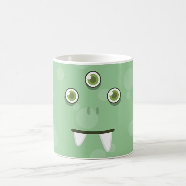 Green Monster Face Tasse (Mittel)