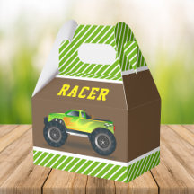 Green Monster Truck Kindergeburtstag Party