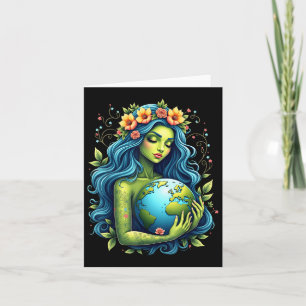 Green Mother Earth Day Gaia Rette unsere Planet Wo Karte