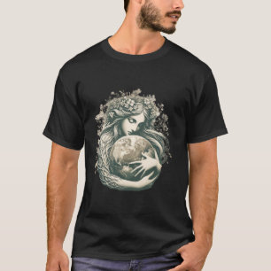 Green Mother Earth Day Gaia Rette unsere Planet Wo T-Shirt