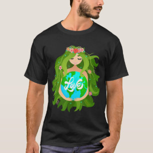 Green Mother Earth Day Gaia Rette unsere Planet Wo T-Shirt