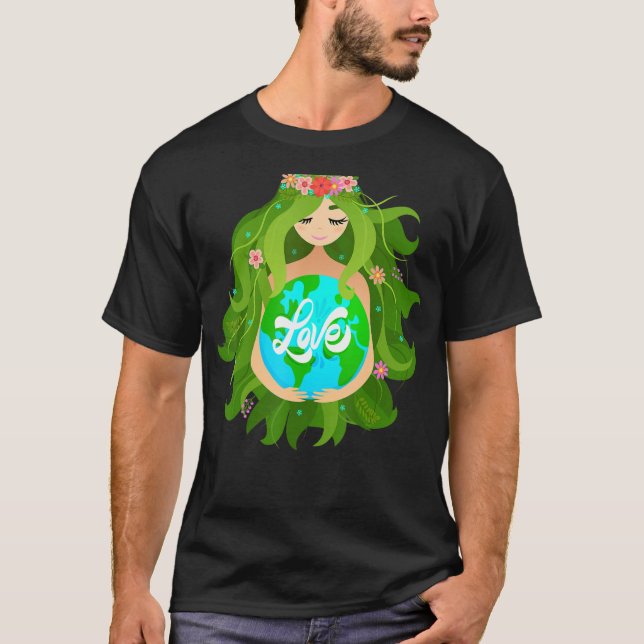 Green Mother Earth Day Gaia Save Our Planet Women  T-Shirt (Vorderseite)