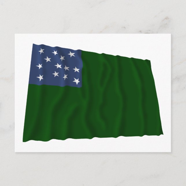 Green Mountain Boys Fahne Postkarte (Vorderseite)