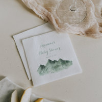 Green Mountain Country Baby Dusche Napkins