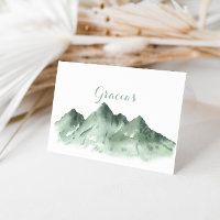 Green Mountain Country Folding Gracias Card
