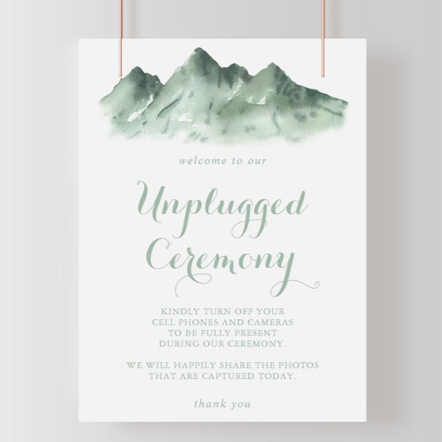 Green Mountain Country Unplugged Ceremony Sign Poster (Von Creator hochgeladen)