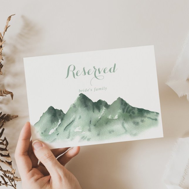 Green Mountain Country Wedding Reservierte Zeichen (Von Creator hochgeladen)
