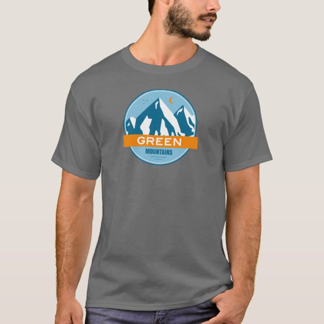 Green Mountains Vermont T-Shirt (Vorderseite)