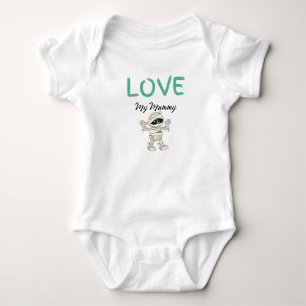 Green Mummy Liebe My Mummy Baby Halloween Strampler