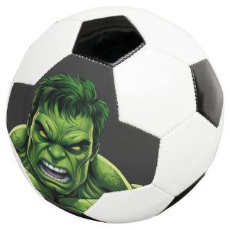 Green Muscular Creature Soccer Ball