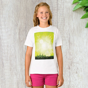 Green Music Festival Silhouette Koncertmenge T-Shirt