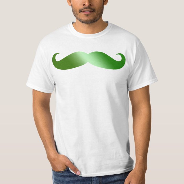 Green Mustache Irish Mustache T-Shirt (Vorderseite)