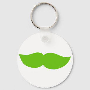 Green Mustache Schlüsselanhänger