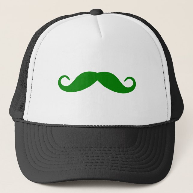 Green Mustache Truckerkappe (Vorderseite)