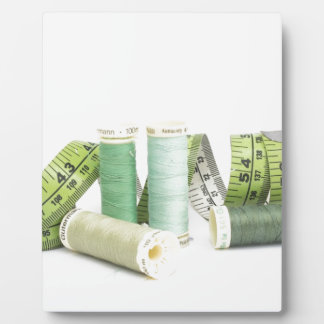 Green Nähkit und Fäden Fotoplatte