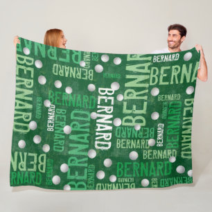 Green Names und Golf Balls Fleecedecke