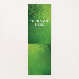 Green Natural Mandala Floral Yogamatte