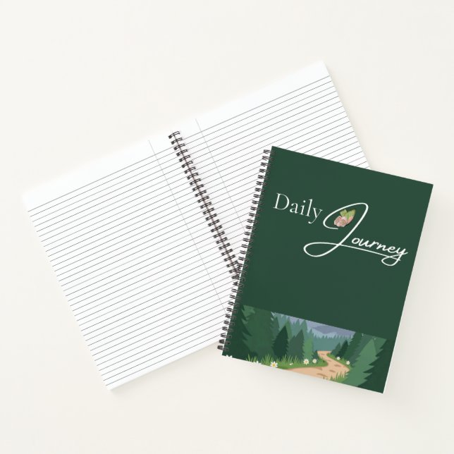 Green Nature Vibes Notebook Journal Notizbuch (Innenseite)