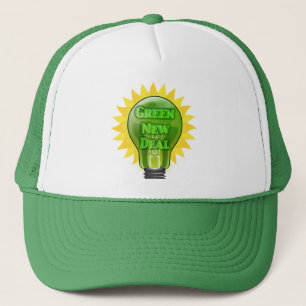 Green New Deal Light Bulb Truckerkappe