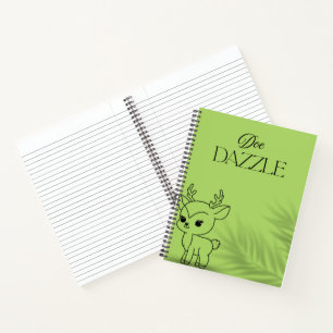 Green Niedlich Deer Notebook - Logo für die Marke  Notizbuch