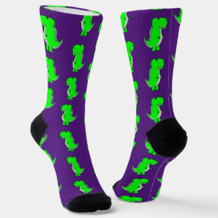 Green Niedlich Dino Lila Socken