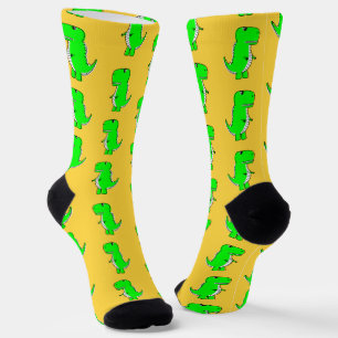 Green Niedlich Dino Orange Socken