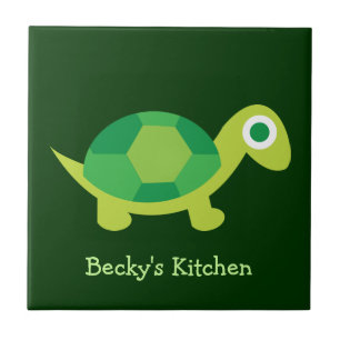 Green Niedlich Turtle Trivet Tile Fliese