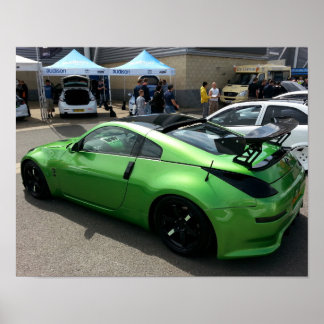 Green Nissan 350Z bei Modified Nationals 2015. Poster
