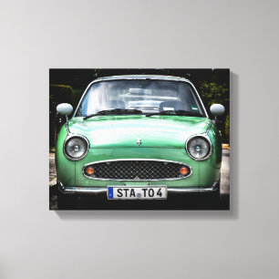 Green Nissan Car Leinwanddruck