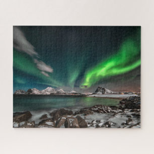 Green Northern Lights Arctic Puzzle