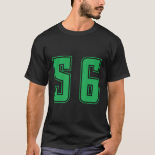 Green Number 56 Team Junior Sport Unifor T-Shirt