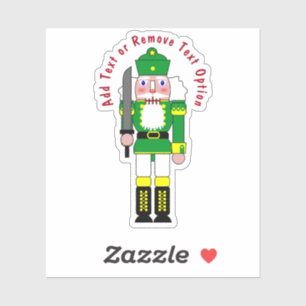 Green Nutcracker Soldier Weihnachten Aufkleber
