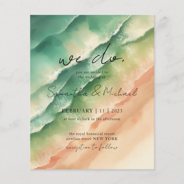 Green Ocean Beach Party Saison Sommer Flyer (Vorne)