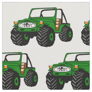 Green Off-Road-LKW-Fabrik Stoff