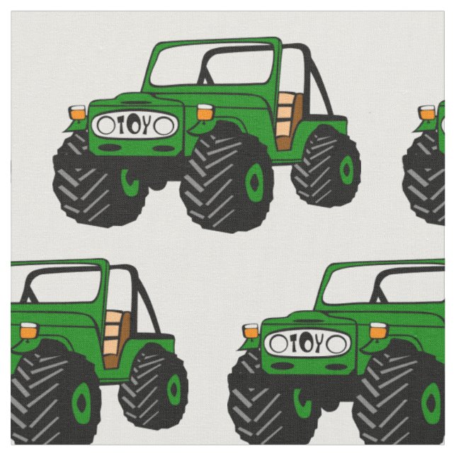 Green Off-Road-LKW-Fabrik Stoff (Nahaufnahme)