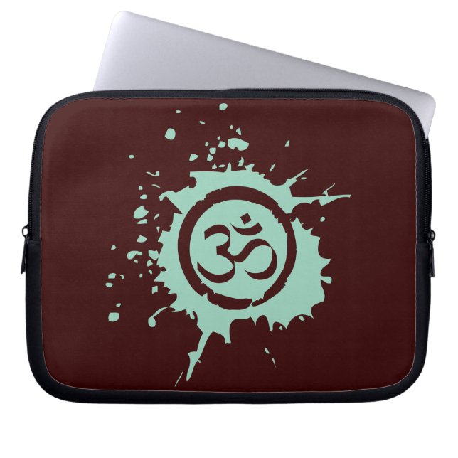 Green Om Bio Planet Laptop Sleeve (Vorderseite)