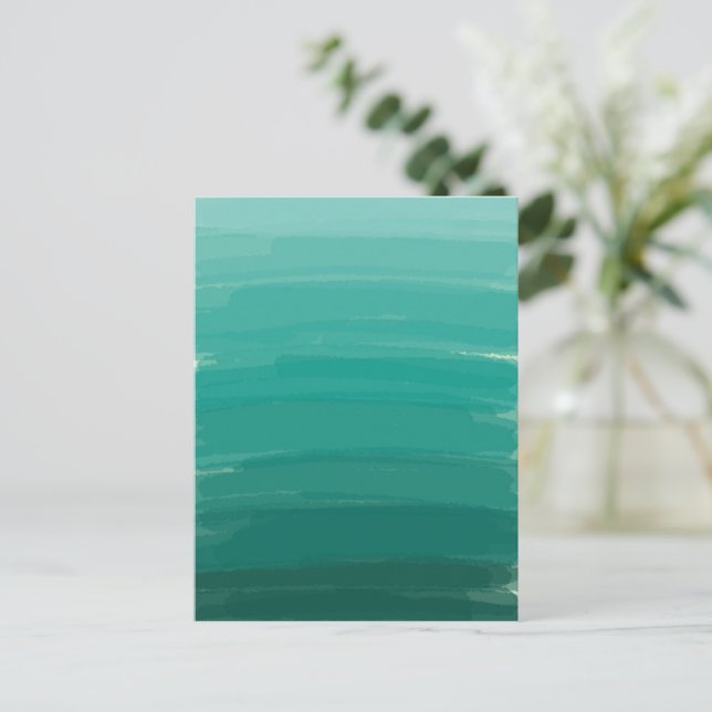 Green Ombre Postkarte (Stehend Vorderseite)