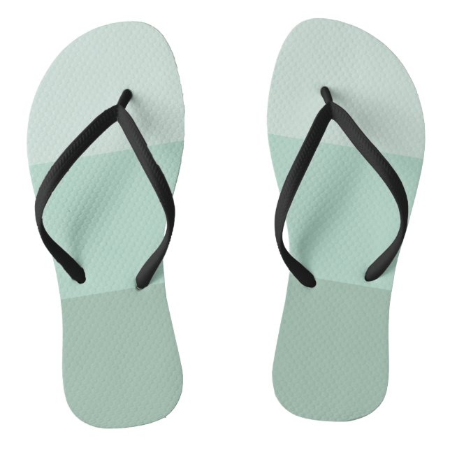 Green Ombre Striping Flip Flops (Fußbett)