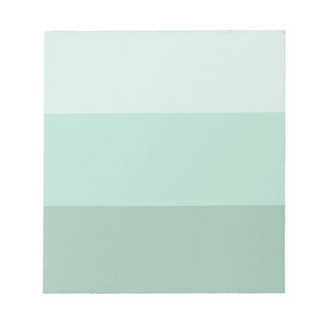 Green Ombre Striping Notizblock (Vorderseite)