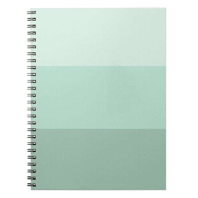 Green Ombre Striping Notizblock (Vorderseite)
