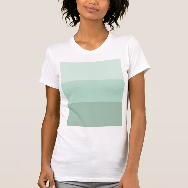 Green Ombre Striping T-Shirt (Vorderseite)